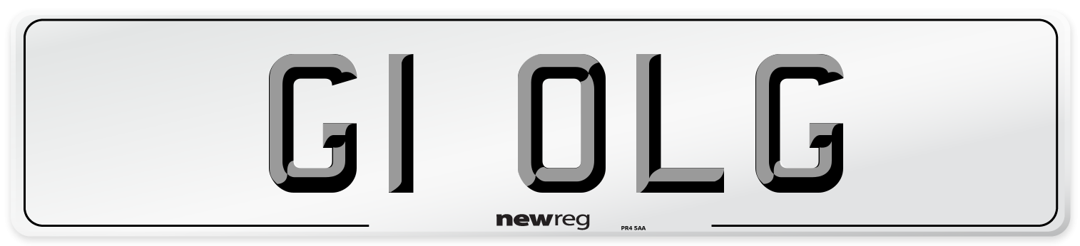 G1 OLG Number Plate from New Reg